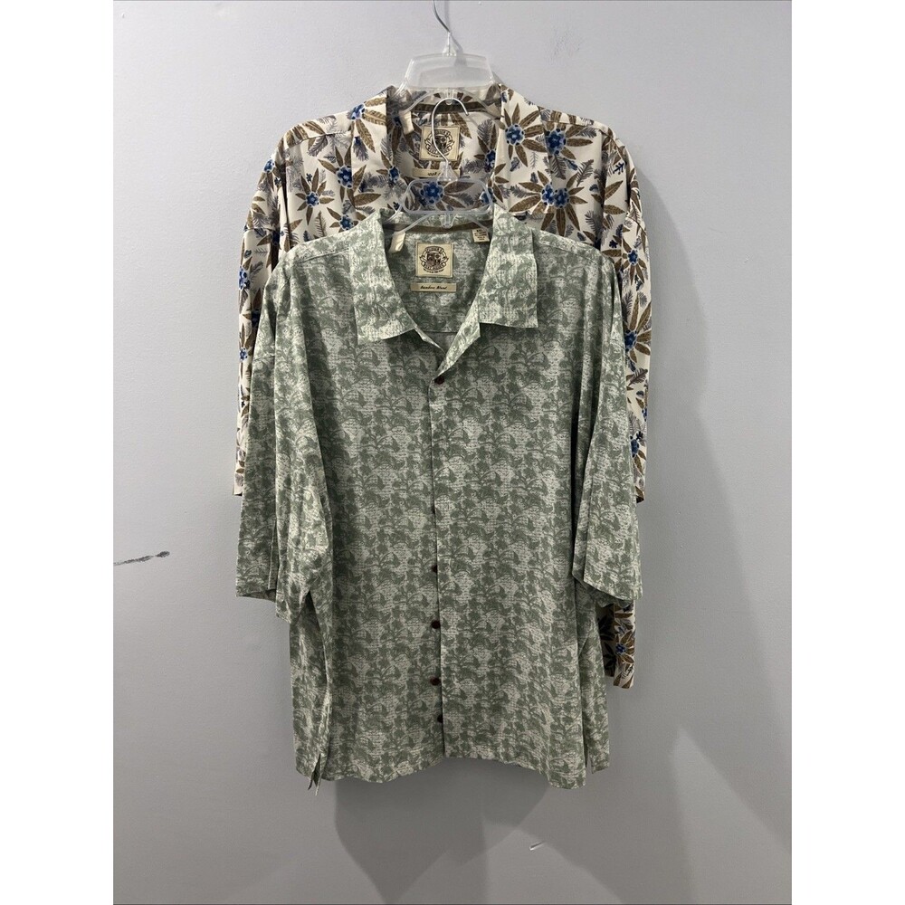 Pusser’s West Indies Silk Blend Hawaiian Short Sleeve Mens Shirt XXL